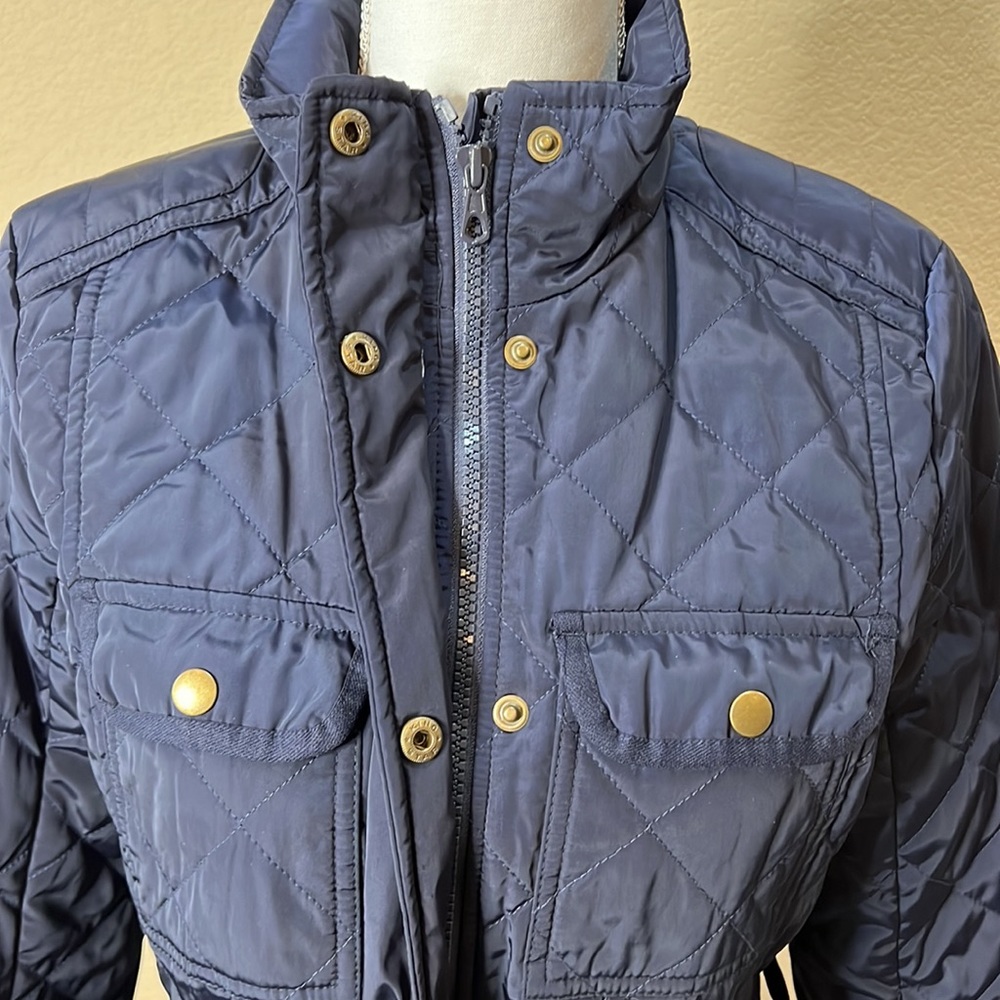GAP Navy Quilted Coat - Picture 4 of 11